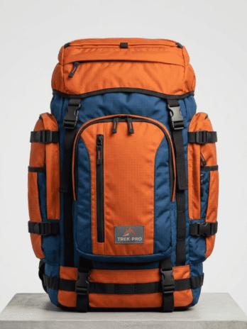 multi pocket trekking backpack