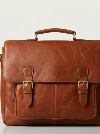 premium leather laptop office bag